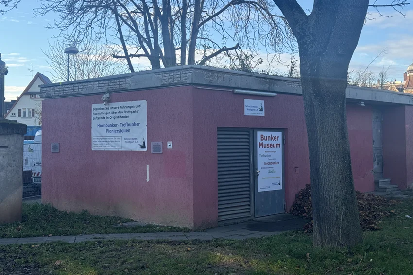 Erstsemesterexkursion Bunker Fellbach - Bunker von außen